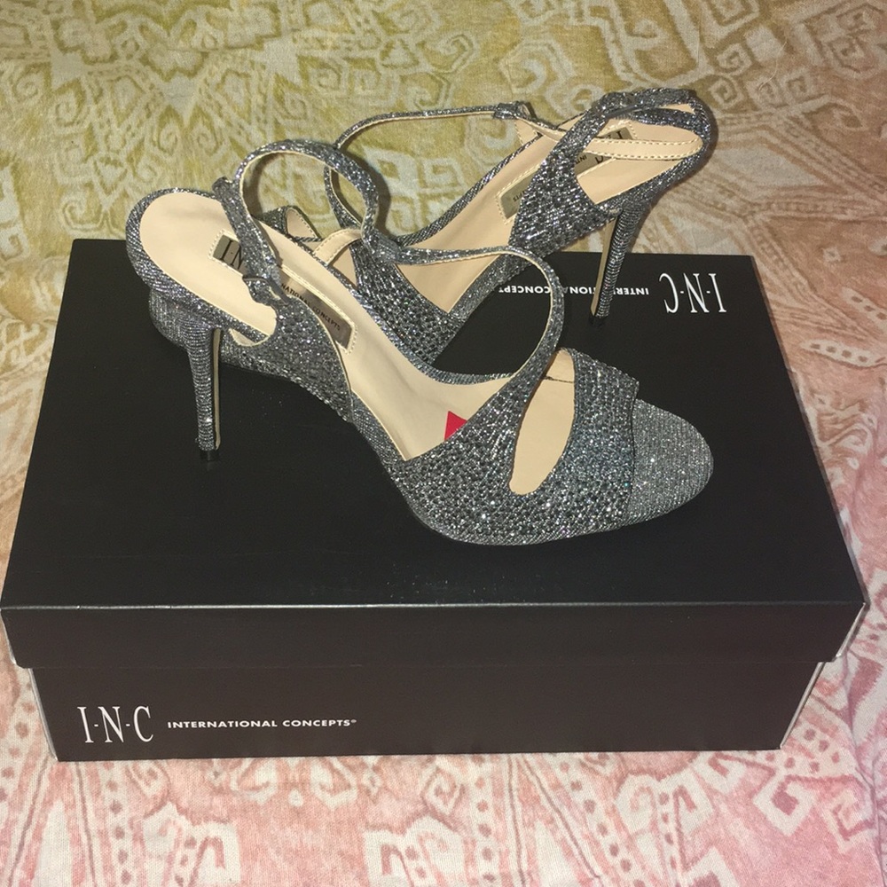 Strappy and Sparkly Heels